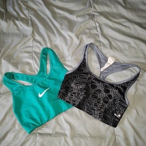 Nike and champion sports bras
